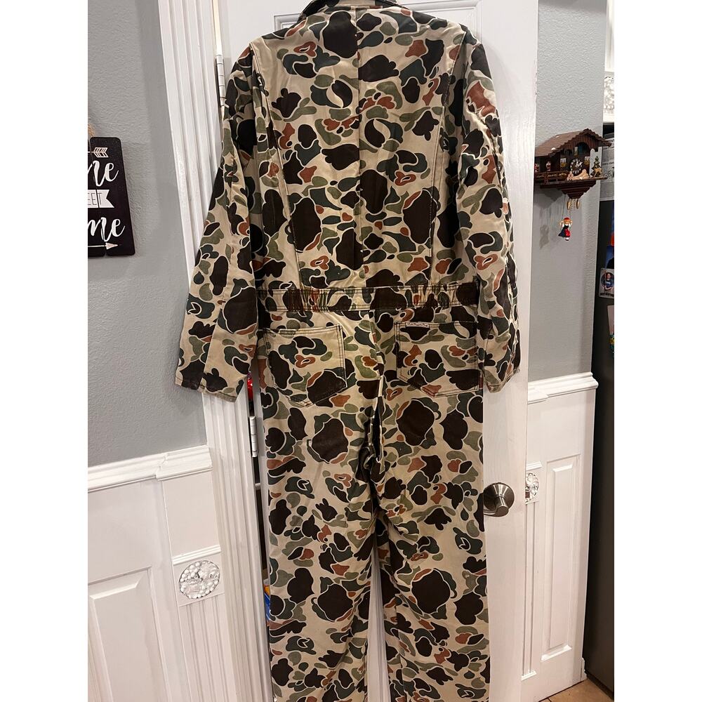 VTG Walls Blizzard Pruf Coveralls Mens Medium Tall Duck Camo Lined Hunting USA - Picture 4 of 10